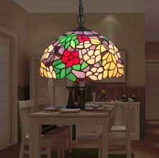 lampadario stile tiffany da cucina