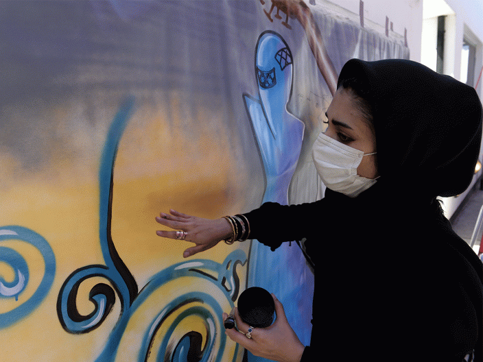 shamsia hassani opere